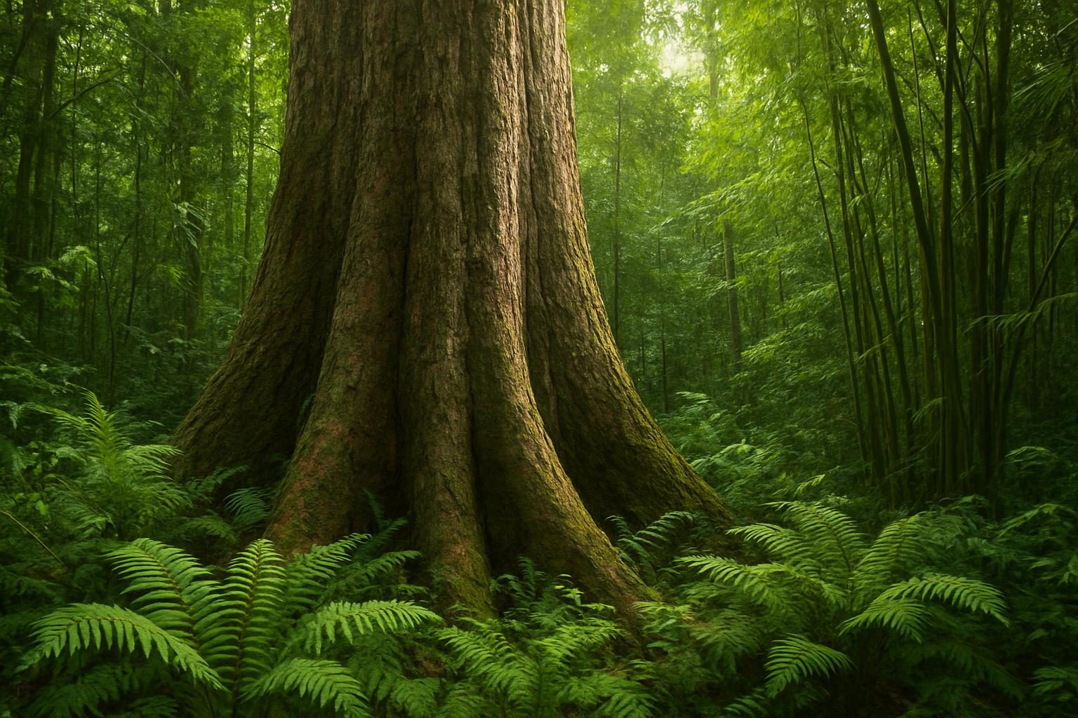Castanheira em floresta de terra firme na Amazônia acreana