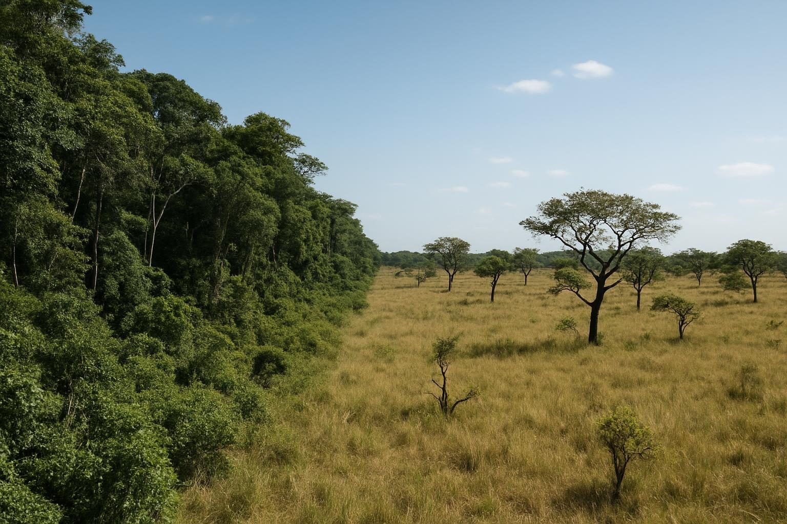 Faixa de transição entre a floresta amazônica e o Cerrado