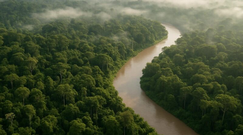 Qual a porcentagem do Brasil coberta pelo bioma amazônico?